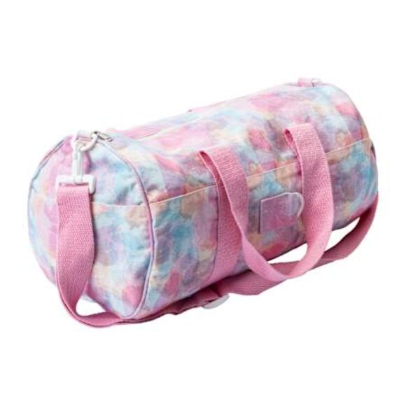 Colourful Canvas Duffle with pink straps - Picture 9 of 9
